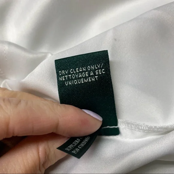 Ralph Lauren Sleeveless Pleated Fit & Flare Floral Dress SZ 14 White Multicolor - Picture 10 of 10